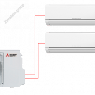 МУЛЬТИ СПЛИТ-СИСТЕМА MSZ-HJ25VA ER1 + MSZ-HJ35VA ER1 + MXZ-2HJ40VA ER1 - Интернет-портал ЗимаЛетоГрупп - инжиниринговые услуги полного цикла